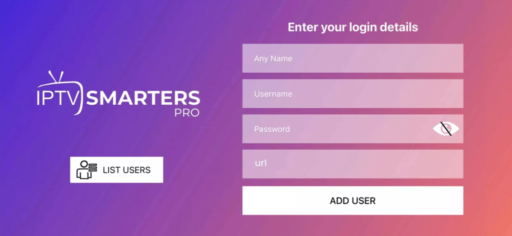 IPTV Smarters Pro Login with Xtream Codes